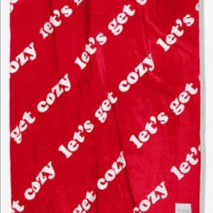 Pink Victoria Secret Sherpa Blanket